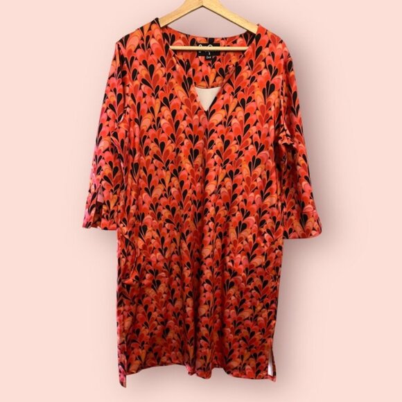 Lesley Evers Red Flame Dress - Picture 1 of 14